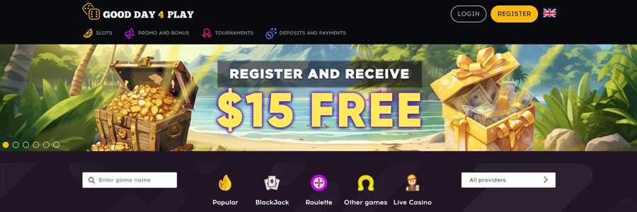 €/$ 15 No Deposit Bonus for registration at Gdfplay Casino