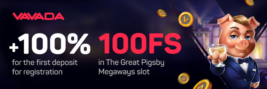 Vavada: 100% on 1st Deposit