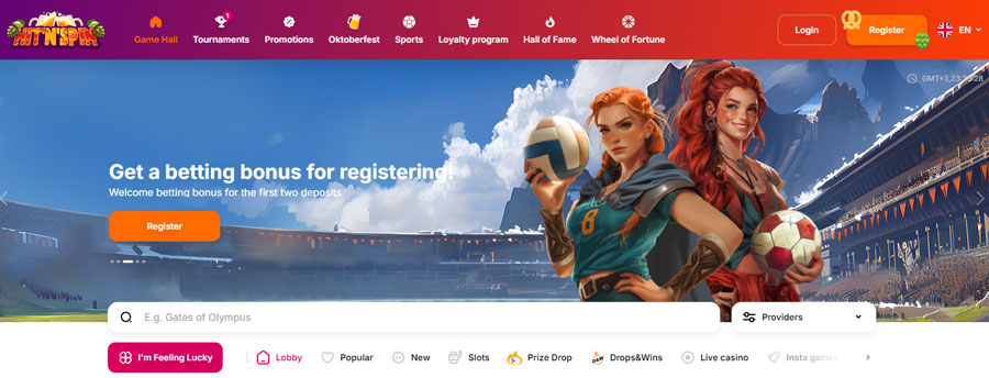 50 No Deposit Free Spins for registration at Hitnspin casino