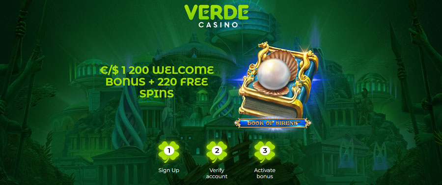 Verde: 120% + 50FS on 1st Deposit