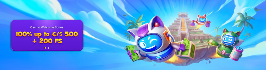 RoboCat: 100% + 200FS on 1st Deposit