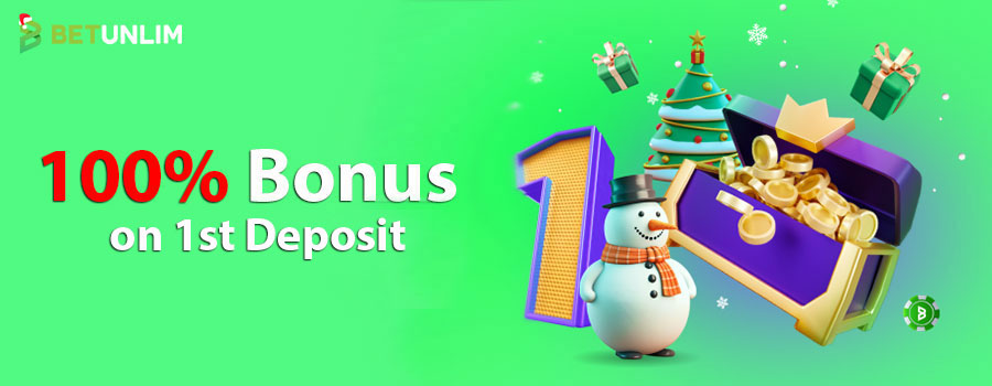 BetUnlim: 100% on 1st Deposit