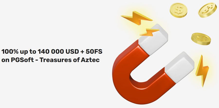 Win: 100% + 50FS on 1st Deposit