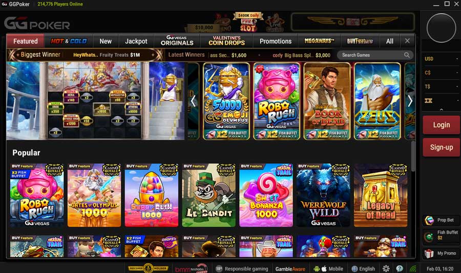 Best Slots on GGPoker Casino