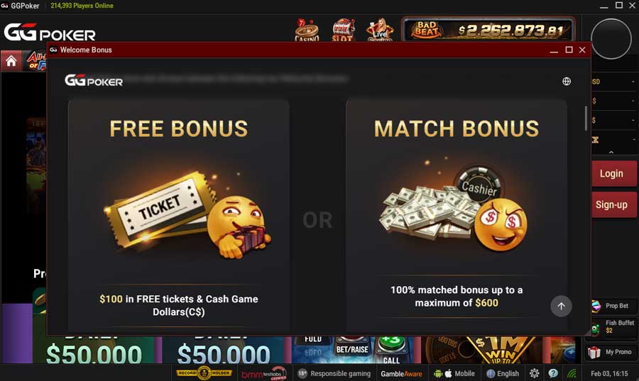 GGPoker Welcome Bonus