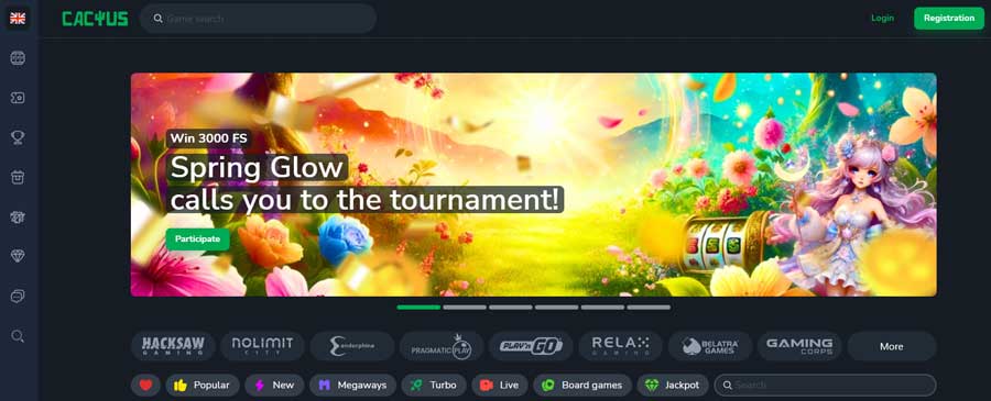 150 Free Spins at Cactus Casino - No Deposit Bonus